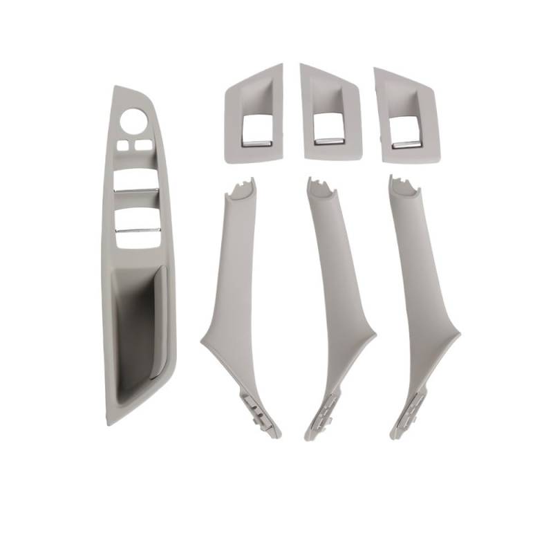 TEAKEA Links rechts innen Türgriffe Für 5er-Serie Für F10 Für F18 Für 523 Für 525 Für 528 LHD RHD 7-teiliges Auto-Innentürgriff-Set(LHD Gray) von TEAKEA