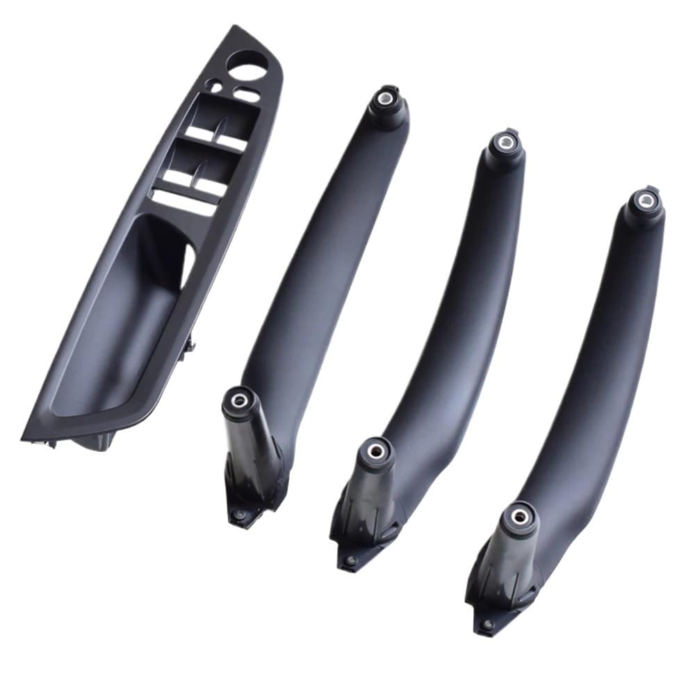 TEAKEA Links rechts innen Türgriffe Für E70 Für E71 Für X5 Für X6 2007-2014 Armlehne Auto Innentürgriff Innenverkleidung Pull Trim Abdeckung(Black-4pcs) von TEAKEA