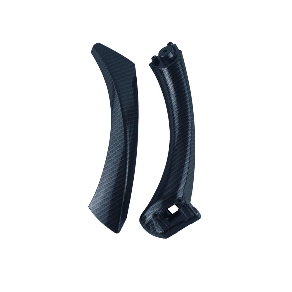 TEAKEA Links rechts innen Türgriffe Für E90 Für E91 Für 3er-Serie 2005-2012 51417230853 Auto Innen Links Rechts Innengriff Türverkleidung Pull Trim Cover(Right Carbon 2pcs) von TEAKEA