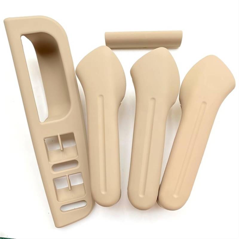 TEAKEA Links rechts innen Türgriffe Für Golf 4 Für MK4 1999-2004 Beige Beige Pull Haltegriff Auto Tür Griff Armlehne Fenster Schalter Fra(5pcs beige) von TEAKEA