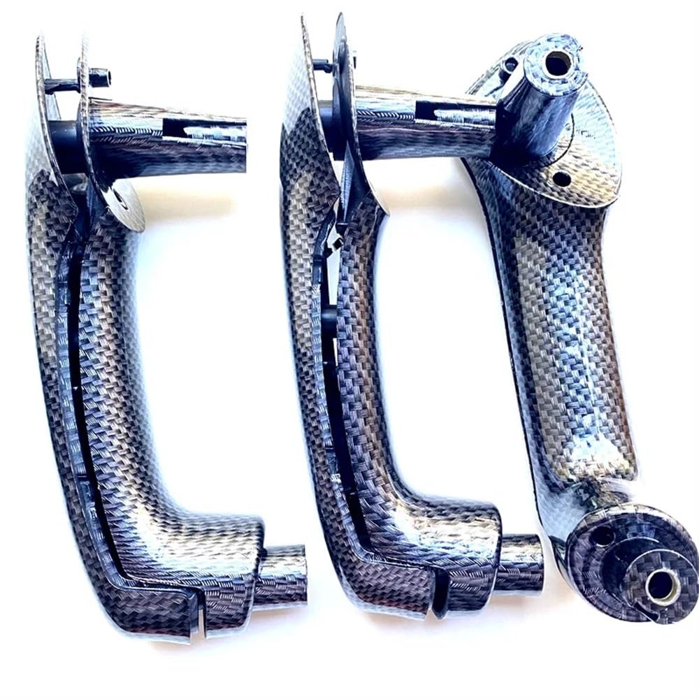 TEAKEA Links rechts innen Türgriffe Für Golf 4 Für MK4 1999-2004 Carbon Fiber Style Innen Haltegriff Innen Tür Griff Tür Armlehne(Fiber 3pcs) von TEAKEA