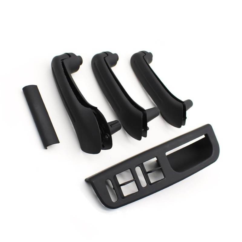 TEAKEA Links rechts innen Türgriffe Für Golf 4 Für MK4 1999-2004 LHD Auto Vorne Hinten Links Rechts Tür Pull Haltegriff Abdeckung Panel Trim(Black 8PCS) von TEAKEA