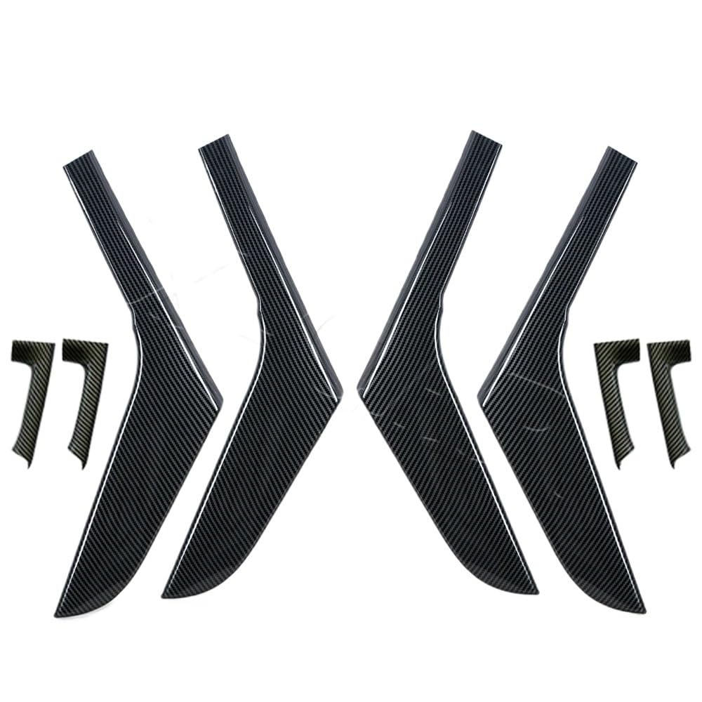 TEAKEA Links rechts innen Türgriffe Für Golf 6 Für GTI MK6 2009-2014 Links Rechts Carbon Fiber Innen Tür Panel Zugleiste Türgriff Dekorative Streifen(A and B 1 Set) von TEAKEA