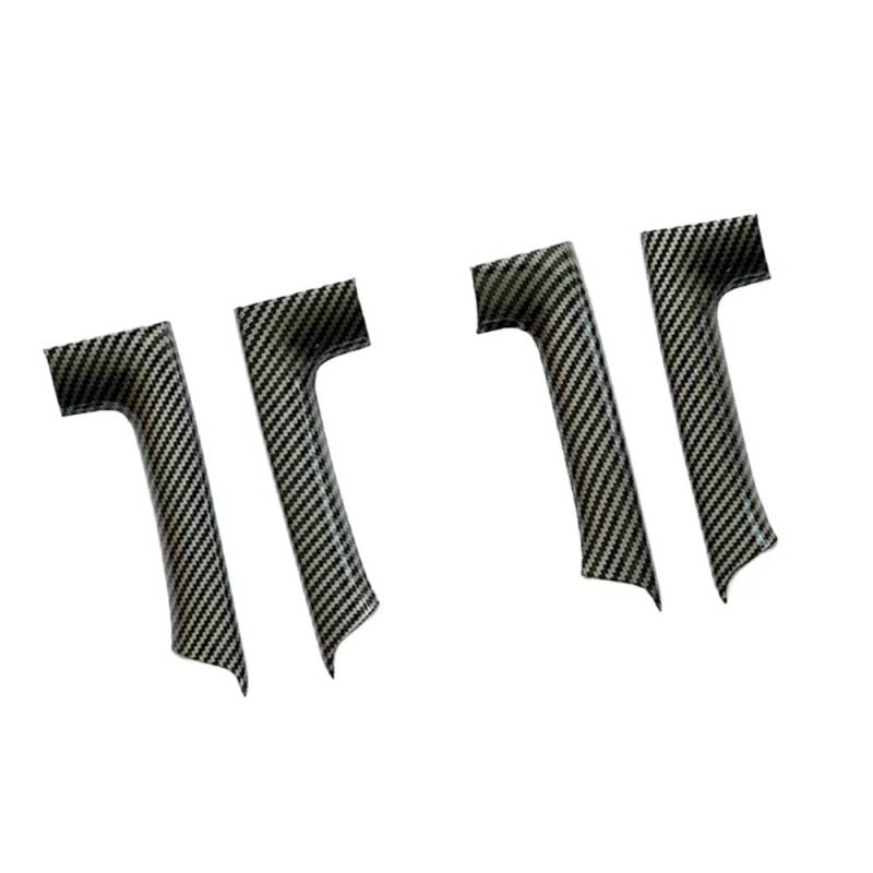 TEAKEA Links rechts innen Türgriffe Für Golf 6 Für GTI MK6 2009-2014 Links Rechts Carbon Fiber Innen Tür Panel Zugleiste Türgriff Dekorative Streifen(B Front x Rear 4pcs) von TEAKEA