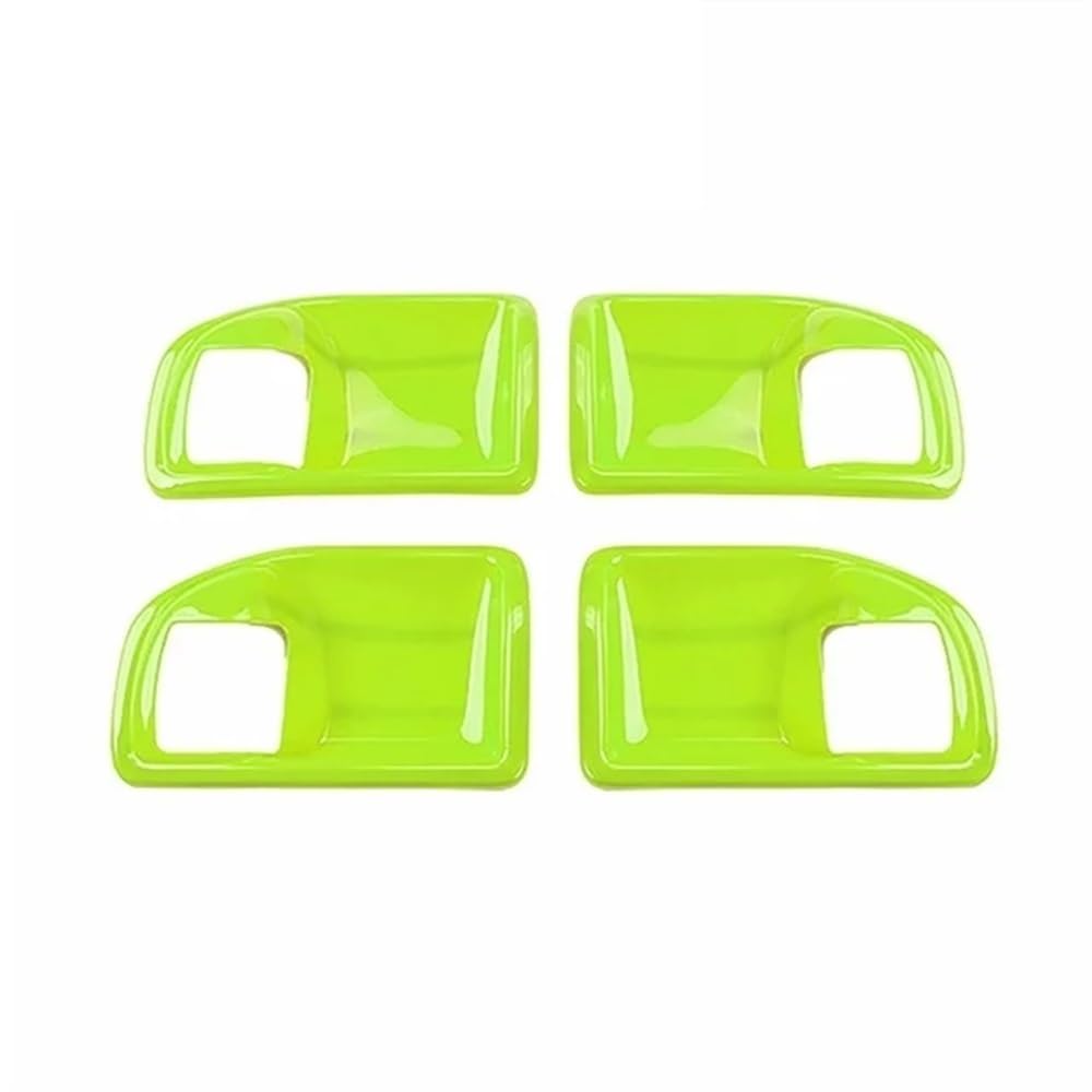 TEAKEA Links rechts innen Türgriffe Für Wrangler JK 4 Türen 2011 2012 2013 2014 2015 2016 2017 Auto-Innentürgriff-Schüssel-Dekorationsabdeckung(Light Green) von TEAKEA