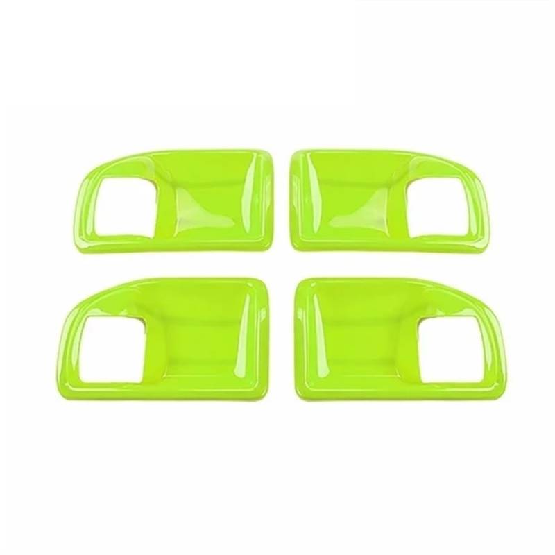 TEAKEA Links rechts innen Türgriffe Für Wrangler JK 4 Türen 2011 2012 2013 2014 2015 2016 2017 Auto-Innentürgriff-Schüssel-Dekorationsabdeckung(Light Green) von TEAKEA