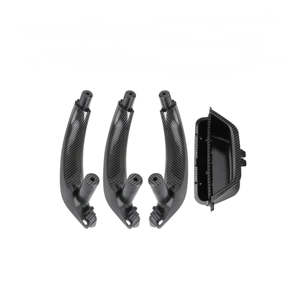 TEAKEA Links rechts innen Türgriffe Für X3 Für X4 Für F25 Für F26 51419209216 Auto-Innentürgriff Links Rechts Innentürverkleidung Griff Pull Trim-Abdeckung(Carbon RHD 1 Set) von TEAKEA