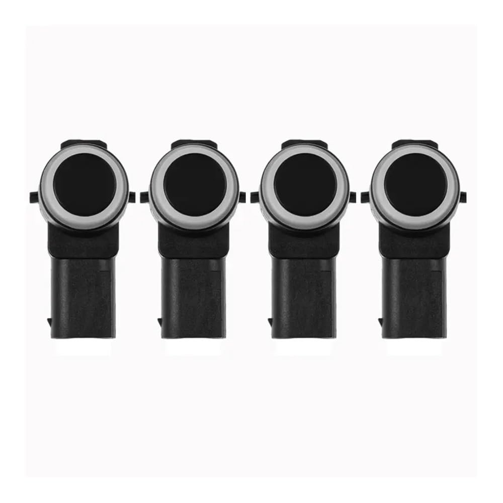 TEAKEA Park Assist Objektsensor Für Citroen Für C4 Für C5 Für C6 9649614177 0263013682 PDC Einparkhilfe Sensor Rückfahrassistent Sensor(Black 4 pcs) von TEAKEA