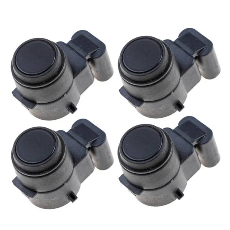 TEAKEA Park Assist Objektsensor Für E81 Für E82 Für E88 66209196705 PDC Parkplatz Sensor Auto 66206934308 0263003991 9196705(Black 4 PCS) von TEAKEA