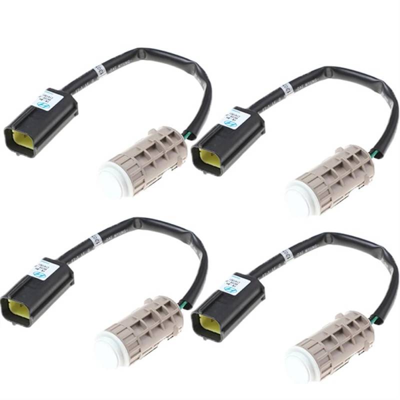 TEAKEA Park Assist Objektsensor Für Hyundai Für Genesis 2009-2014 95720-3M000 957203M000 Umkehr PDC Parkplatz Sensor Rückfahr Unterstützen Sensor(White 4 pcs) von TEAKEA