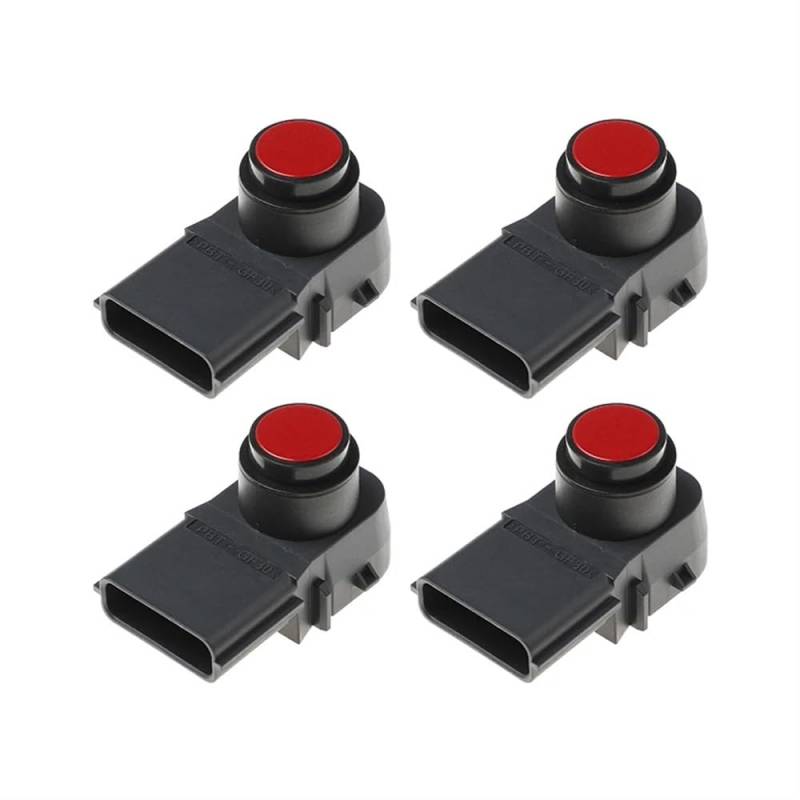 TEAKEA Park Assist Objektsensor Für Kia 95720-J5310 Rückfahrassistent Sensor 95720J5310 4PCS PDC Parkplatz Sensor Park Assist Objekt Sensor(Red) von TEAKEA