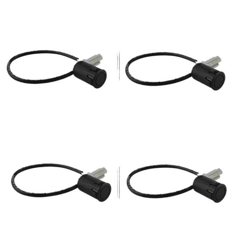 TEAKEA Park Assist Objektsensor Für Land Für Cruiser PZ362-60317-B0 PDC Parkplatz Sensor PZ362-60317 4PCS PDC Einparkhilfe Sensor(Black) von TEAKEA