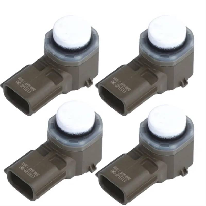 TEAKEA Park Assist Objektsensor Für Murano Für Rogue Für Kicks Für Versa Für Sentra 28438-7FL0B 284387FL0B PDC Parkplatz Sensor(4PCS White) von TEAKEA