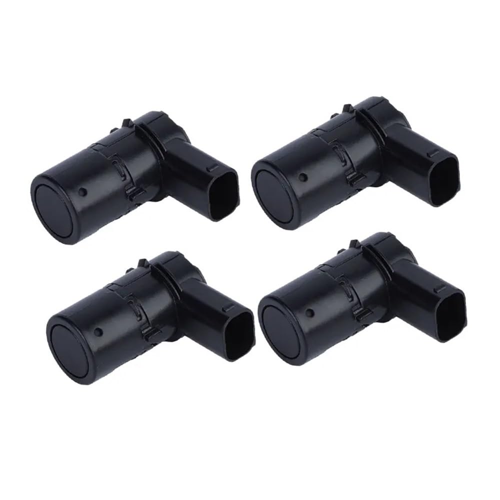 TEAKEA Park Assist Objektsensor Für Peugeot 207 PDC Rückfahrassistent Sensor 9653849080 Rückfahrassistent Sensor 4PCS PDC Parkplatz Sensor(Black) von TEAKEA