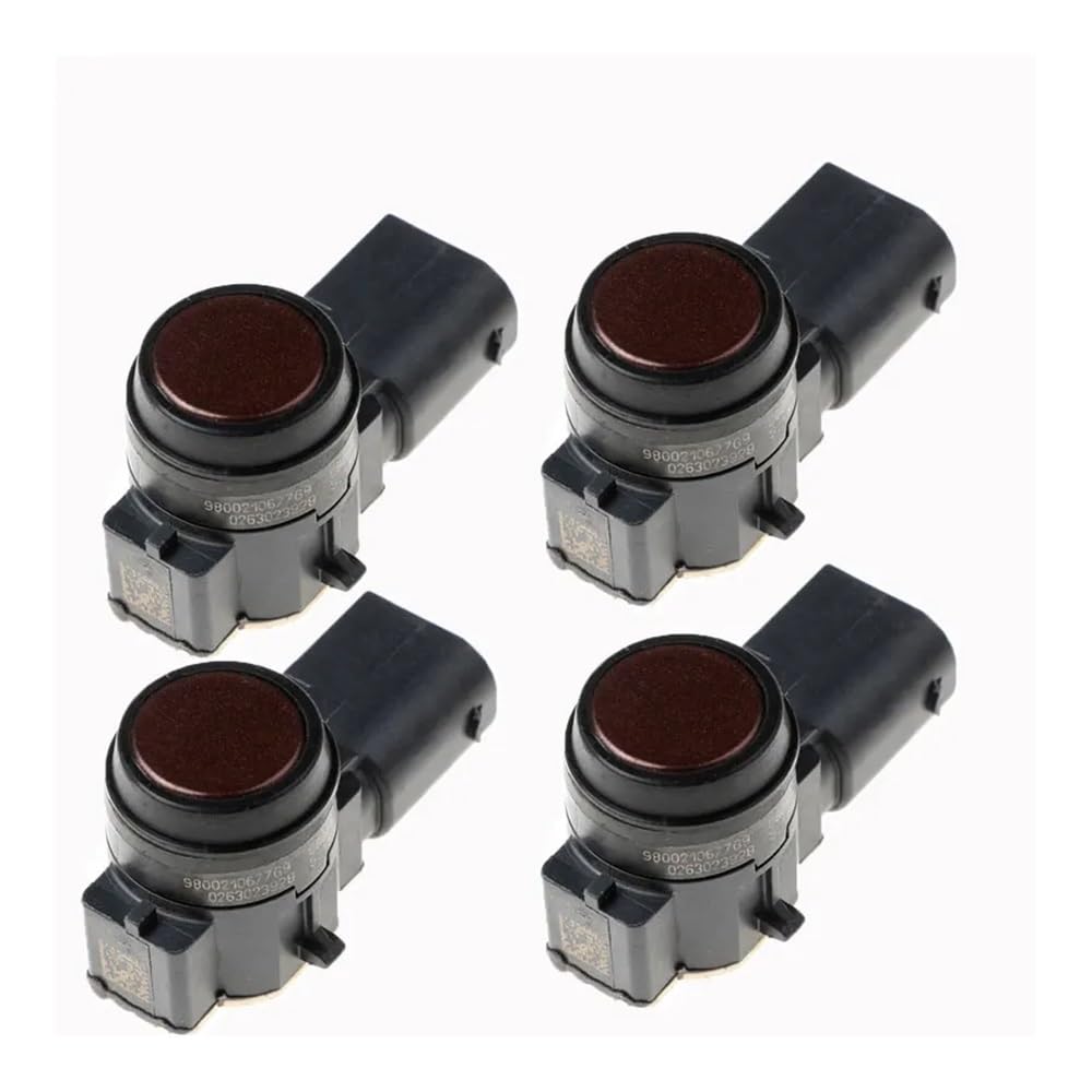 TEAKEA Park Assist Objektsensor Für Peugeot 9800210677G9 Autoteile PDC Einparkhilfe PDC Rückfahrassistent Sensor Rückfahrassistent Sensor(Black 4 pcs) von TEAKEA