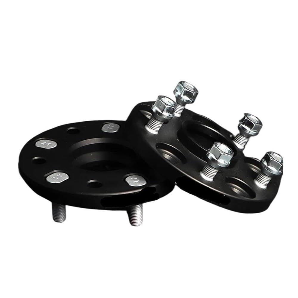 TEAKEA Spurverbreiterungen Spurplatten Für Crown Für GT2000 Für Prius 2 Stück 15/20/25/30/mm PCD 5x100 CB 54,1mm Rad Spacer Adapter 5 Lug Aluminium Rad Spacer Anzug(30MM Black Spacers) von TEAKEA