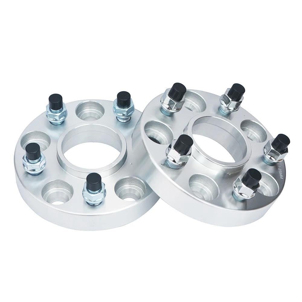 TEAKEA Spurverbreiterungen Spurplatten Für Cupra-Autozubehör 2 Stück 25 Mm 30 Mm Nabe PCD 5X100-57,1 Mm Rad Verbreiterter Flansch Auto-Radnaben-Distanzstück(25mm) von TEAKEA