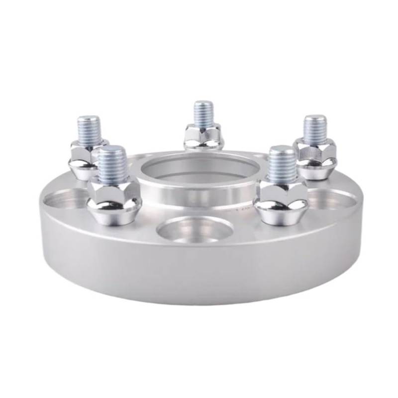 TEAKEA Spurverbreiterungen Spurplatten Für ES GS HS is LS NX RC RX Für Camry Für RAV4 Für Suzuki Für SX4 1 Stück Spurverbreiterungen 5x114,3 CB 60,1mm M12x1,5 Adapter(Silver 20mm) von TEAKEA