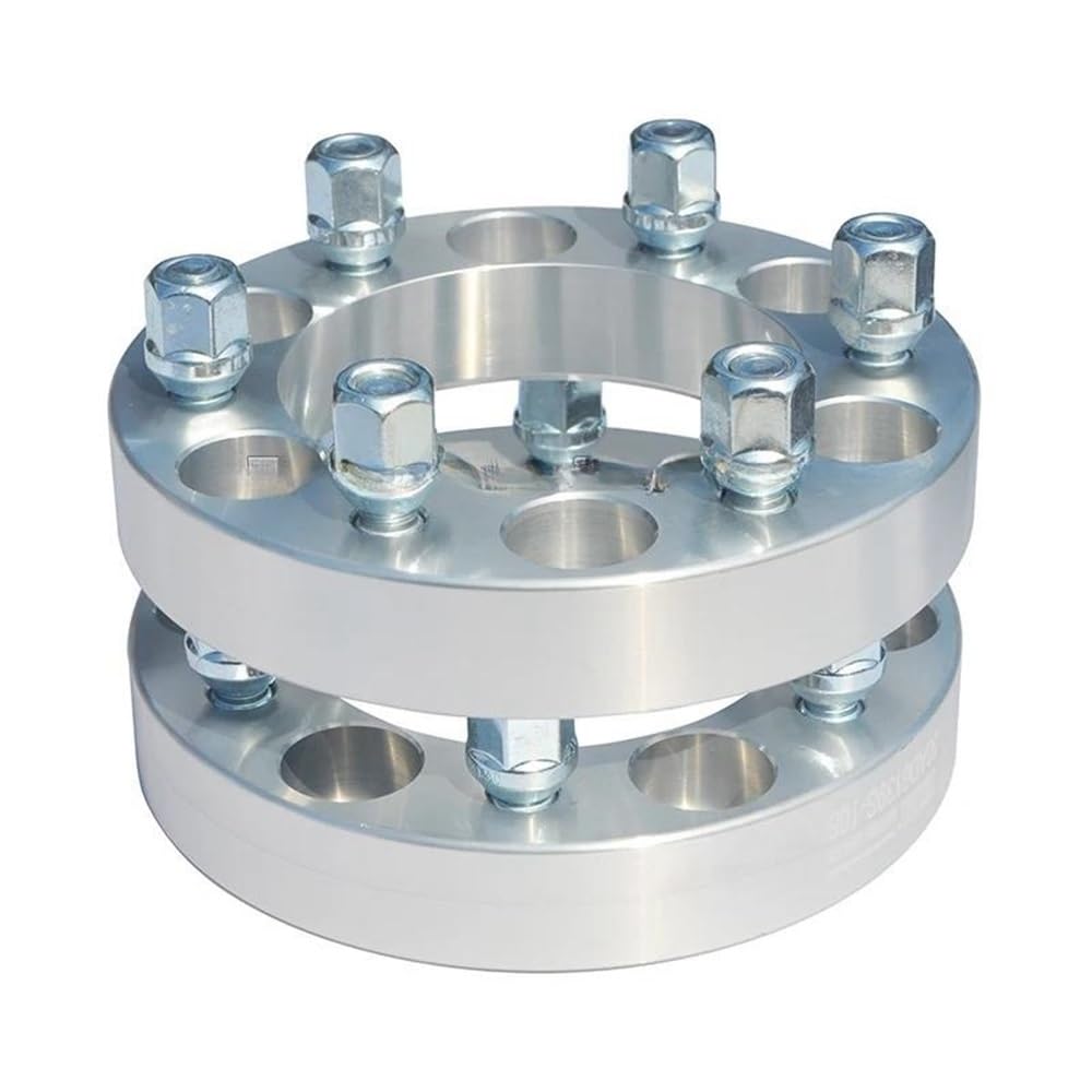 TEAKEA Spurverbreiterungen Spurplatten Universal-Radabstandshalter 2 Stück 25mm 30mm 35mm 38mm PCD 6x139.7 6x5.5 CB 108MM 12x1.5 Auto-Radabstandshalter Adapter(38mm) von TEAKEA