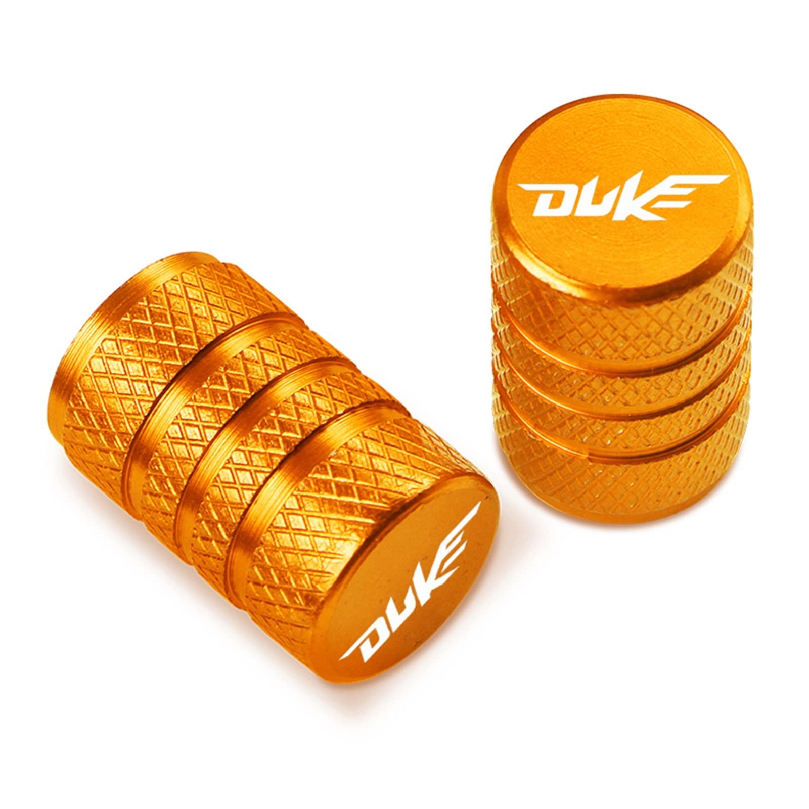 TEAUSA Motorrad-CNC-Aluminium-Reifenfelgen-Luftanschlussabdeckung Reifenventil-Radschaftkappe Staubdichte Abdeckung passend for KTM Duke 125 200 250 390 690 (Size : Orange) von TEAUSA