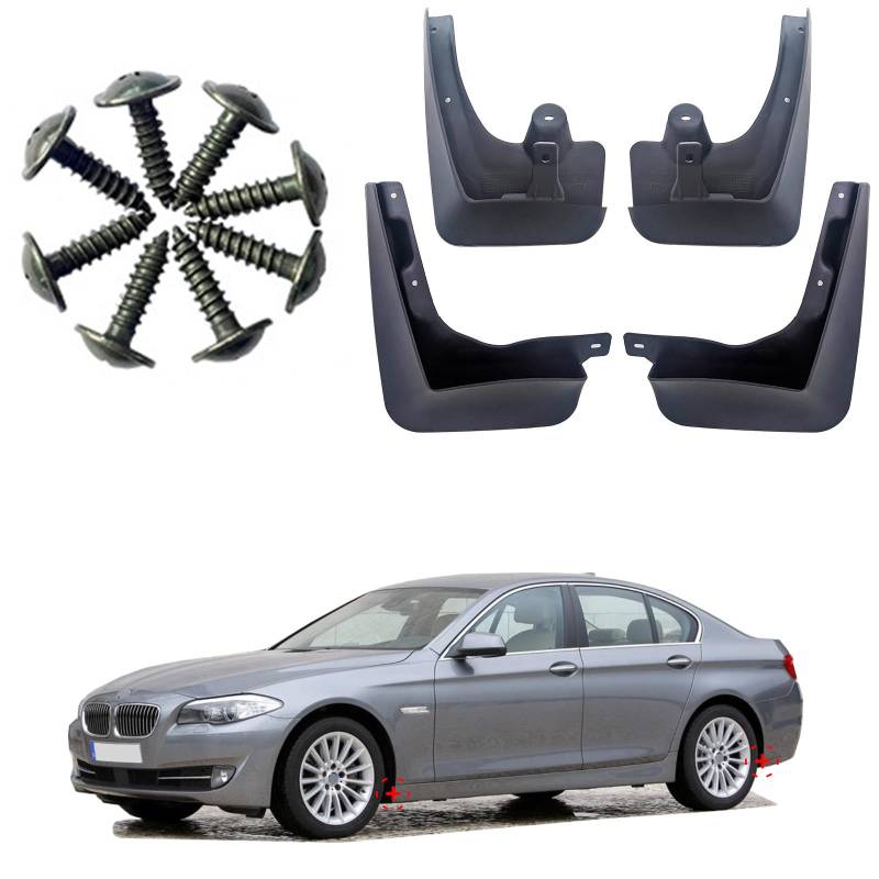 TECART Auto Schutzblech Spritzschutz Kotflügel Passt für BMW 7 Serie 730i 740i 2009-2015 spritzwassergeschützte Platte Frontfender Schmutzfänger Kunststoff Schutzbleche Auto Zubehör Ersatzzubehör von TECART