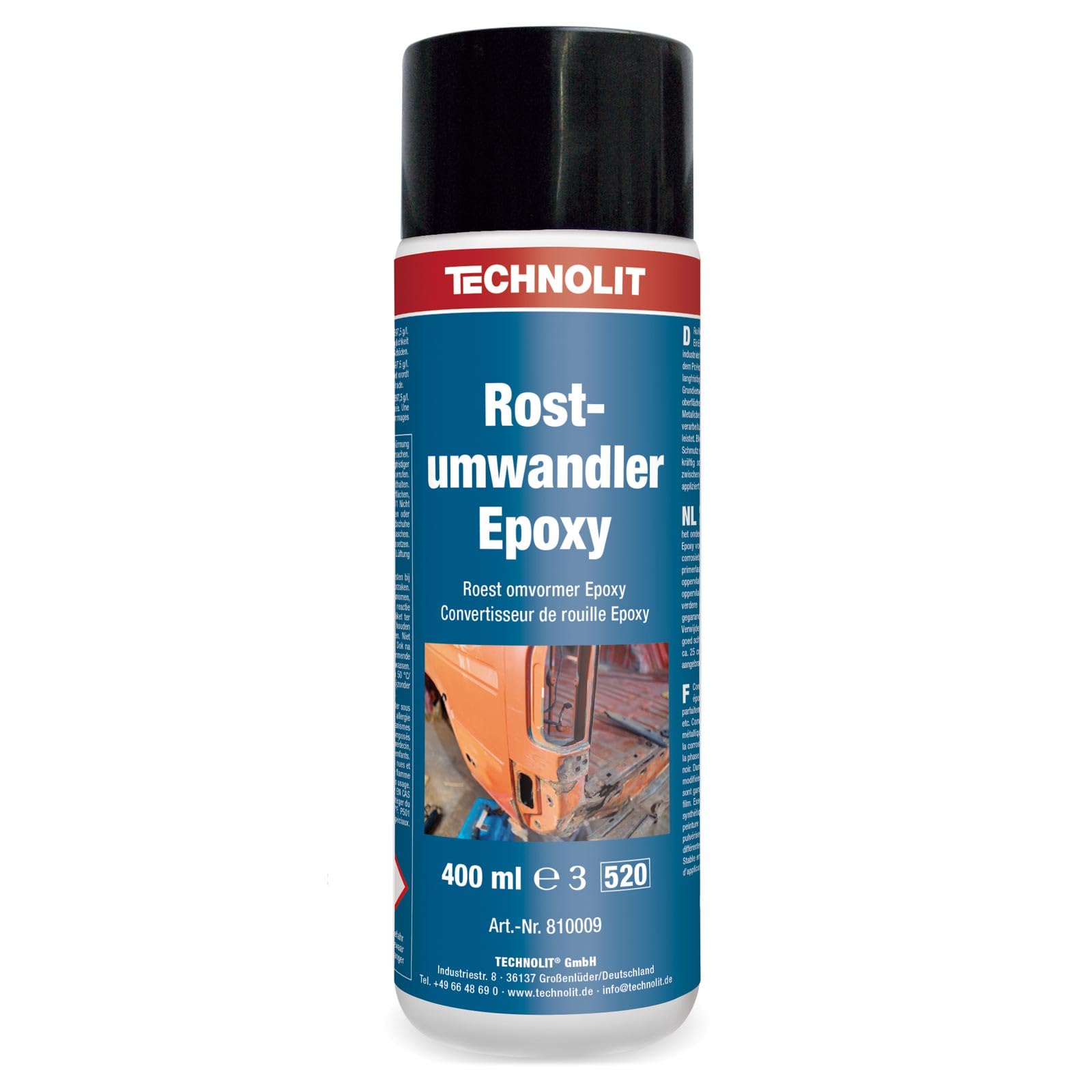 TECHNOLIT Rostumwandler Epoxy 400ml | Korrosionsschutz | Rostschutz | Grundierung von TECHNOLIT