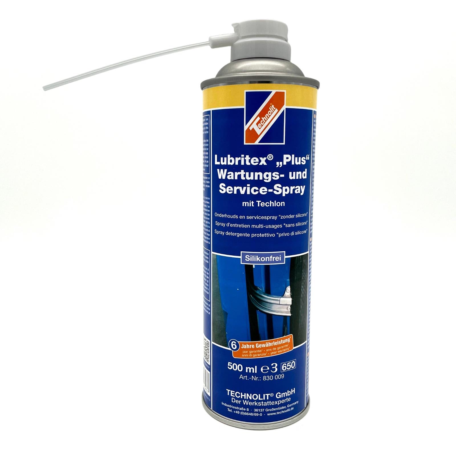 TECHNOLIT Schmiermittel Lubritex-Spray Plus mit Techlon 500ml, pflegt & schützt, wasserabweisend, silikonfrei von TECHNOLIT