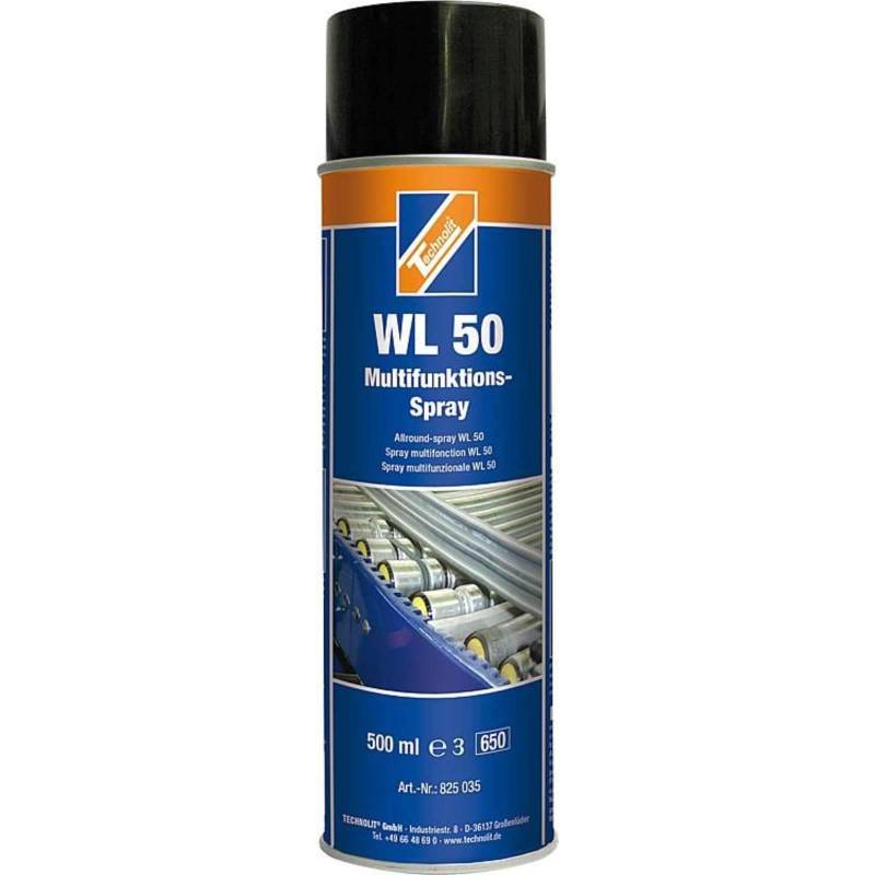 TECHNOLIT WL 50 Multifunktions-Spray 500ml, Schmiermittel, Rostschutz, Pflegespray, Reinigungsspray von TECHNOLIT