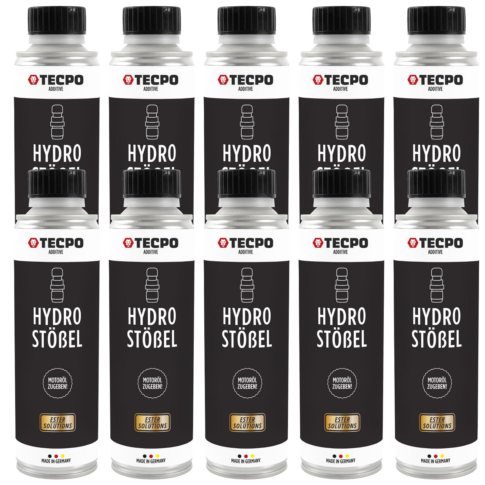 TECPO 10x Hydrostößel Ester Additiv, 300ml - Zum beseitigen von störenden Klappergeräusche von TECPO