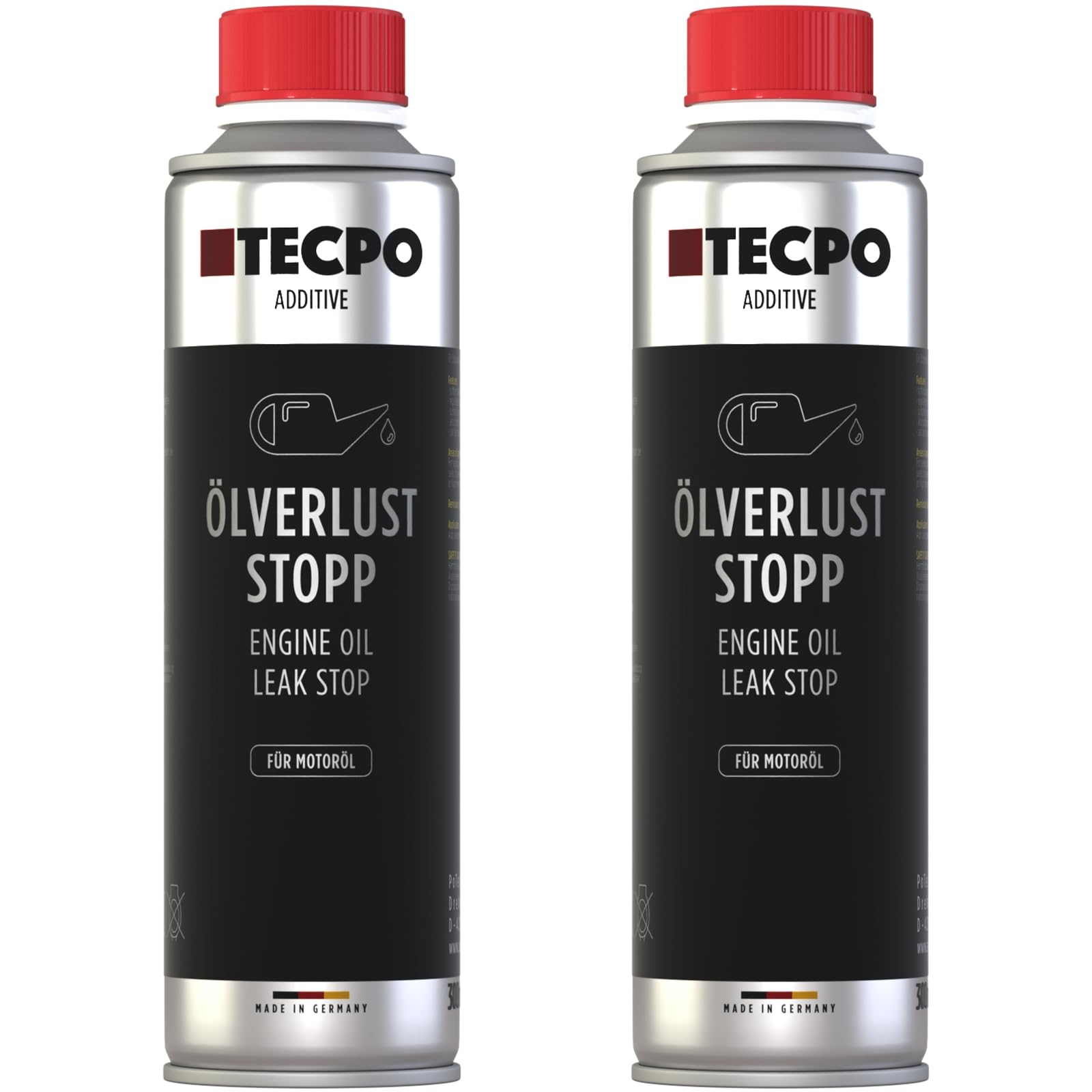 TECPO 2X 300ml Ölverlust Stop Oil Leak Stop Motordichtmittel Additiv von TECPO