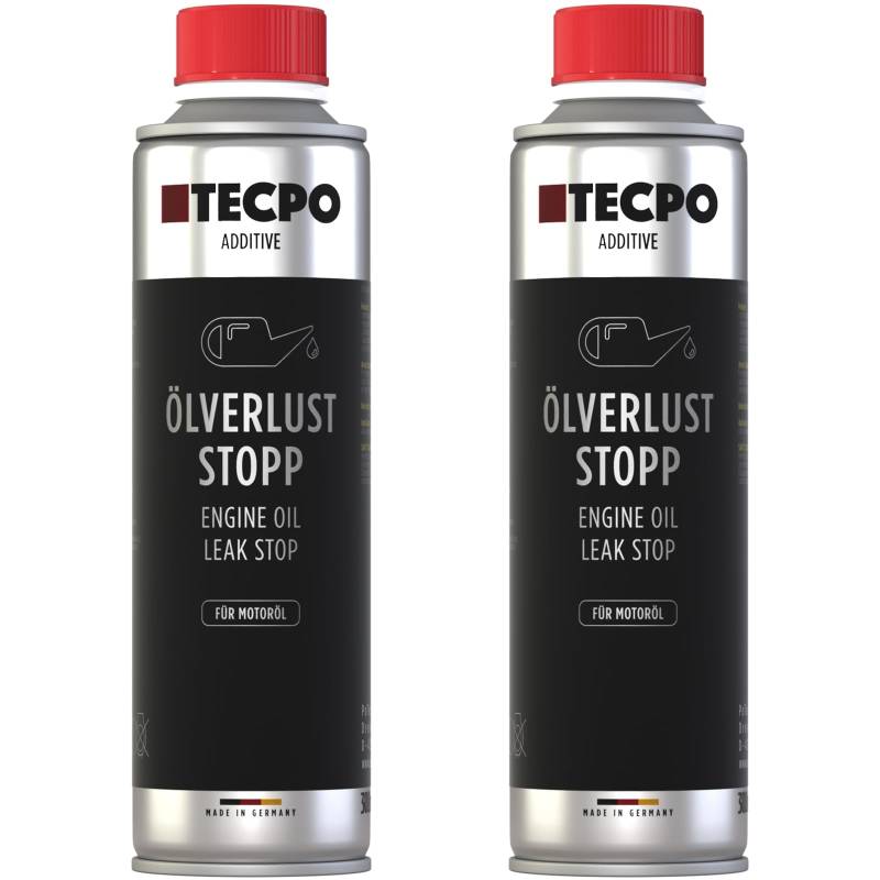 TECPO 2X 300ml Ölverlust Stop Oil Leak Stop Motordichtmittel Additiv von TECPO