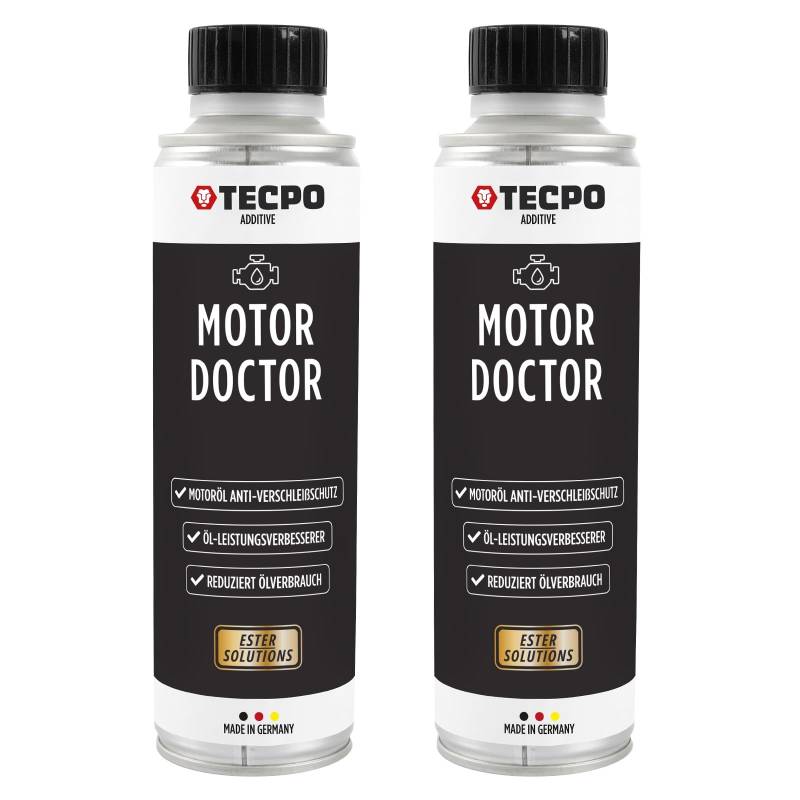 TECPO 2x Motor Doktor Ester Antiverschleiß, 300ml Motoröl Schutz -Zum Schutz des Motors, um Effizienz und Lebensdauer zu maximieren. von TECPO