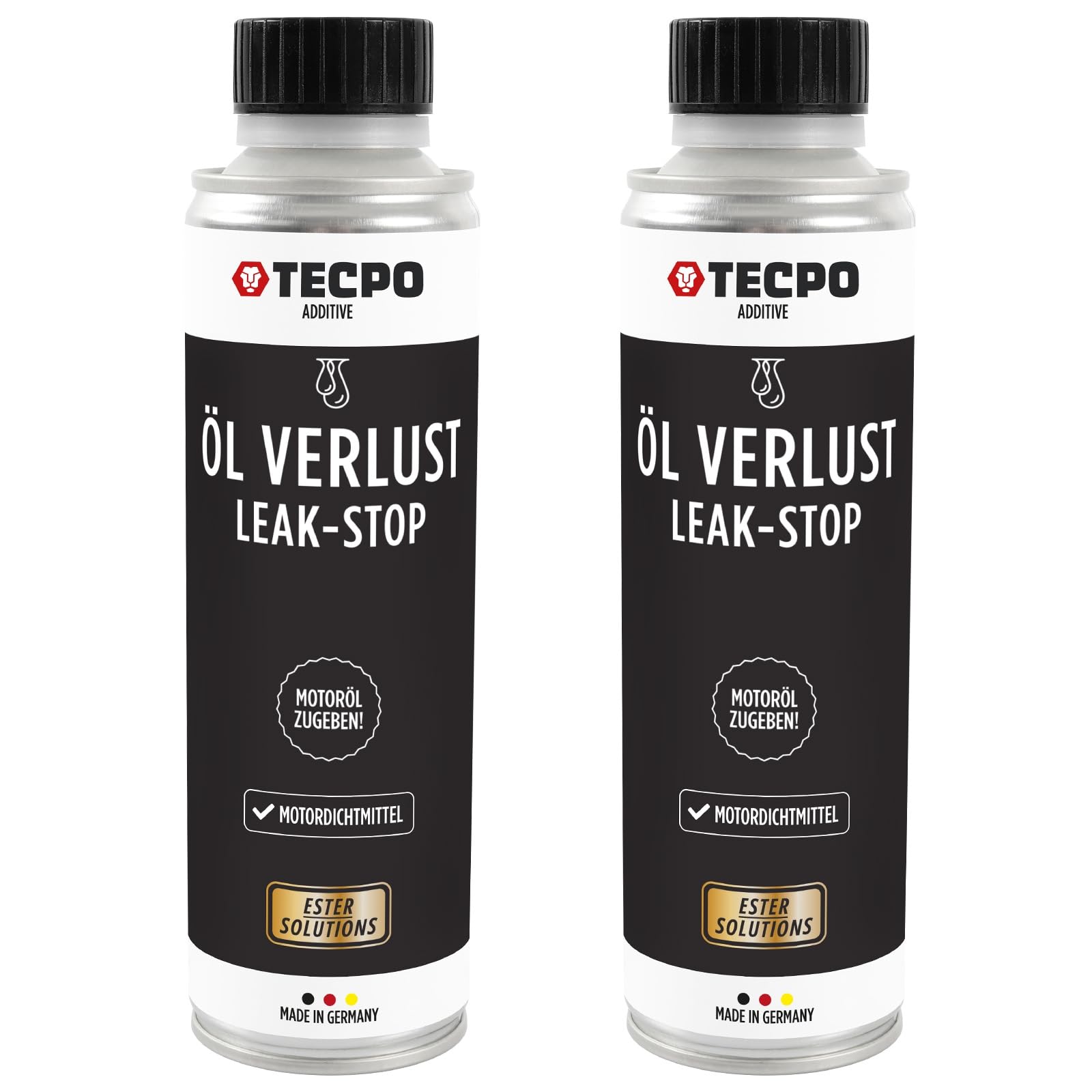 TECPO 2x Ölverlust Stop Ester 300 ml Motordichtmittel Motor-Öl Leak Stop Ölverlust von TECPO