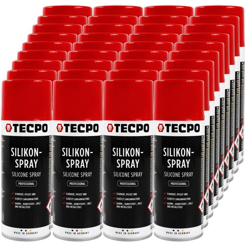 TECPO 36x Silikonspray 400 ml Gleitmittel Schmiermittel Trennmittel Gleitspray Schutzmittel Pflegemittel von TECPO