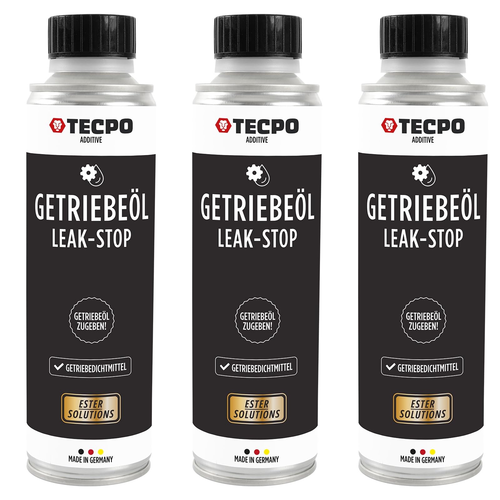 TECPO 3X Dichtungs-Additiv, 300ml Getriebeöl Verlust Stopp - Getriebedichtmittel zum Stoppen von Leckagen und ölgeschmierten Systemen von TECPO