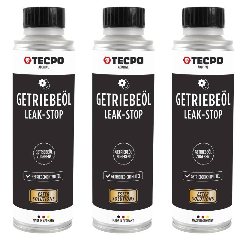 TECPO 3X Dichtungs-Additiv, 300ml Getriebeöl Verlust Stopp - Getriebedichtmittel zum Stoppen von Leckagen und ölgeschmierten Systemen von TECPO