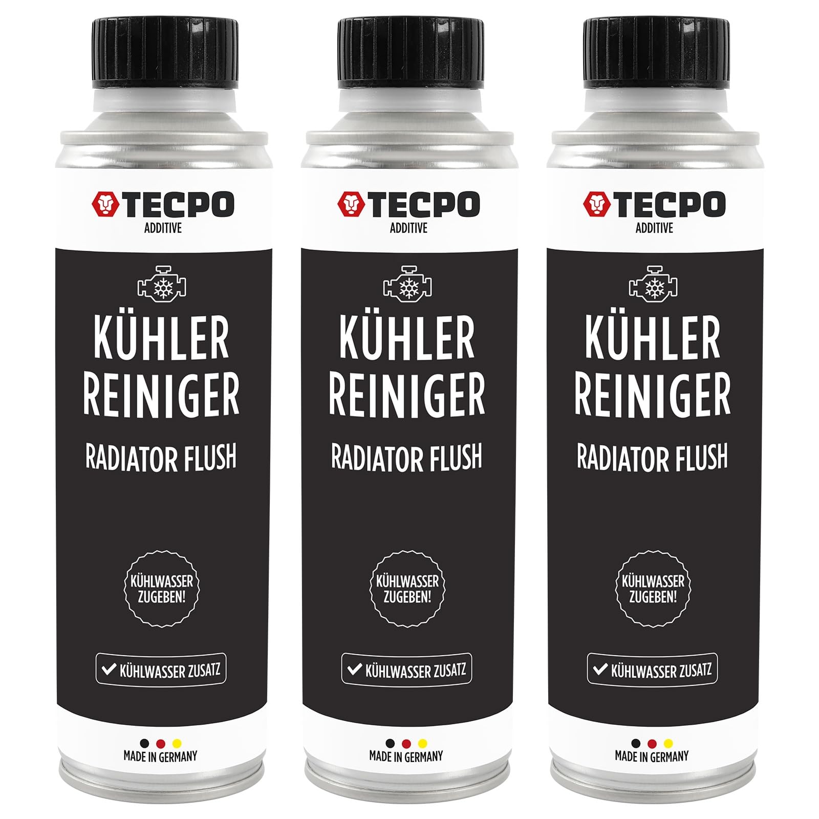 TECPO 3X Kühlerreiniger, 300ml Kühladditiv Kühlsystem Reiniger Radiator Flush von TECPO