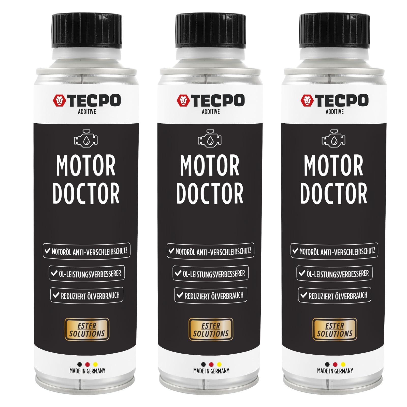 TECPO 3x Motor Doktor Ester Antiverschleiß, 300ml Motoröl Schutz -Zum Schutz des Motors, um Effizienz und Lebensdauer zu maximieren. von TECPO