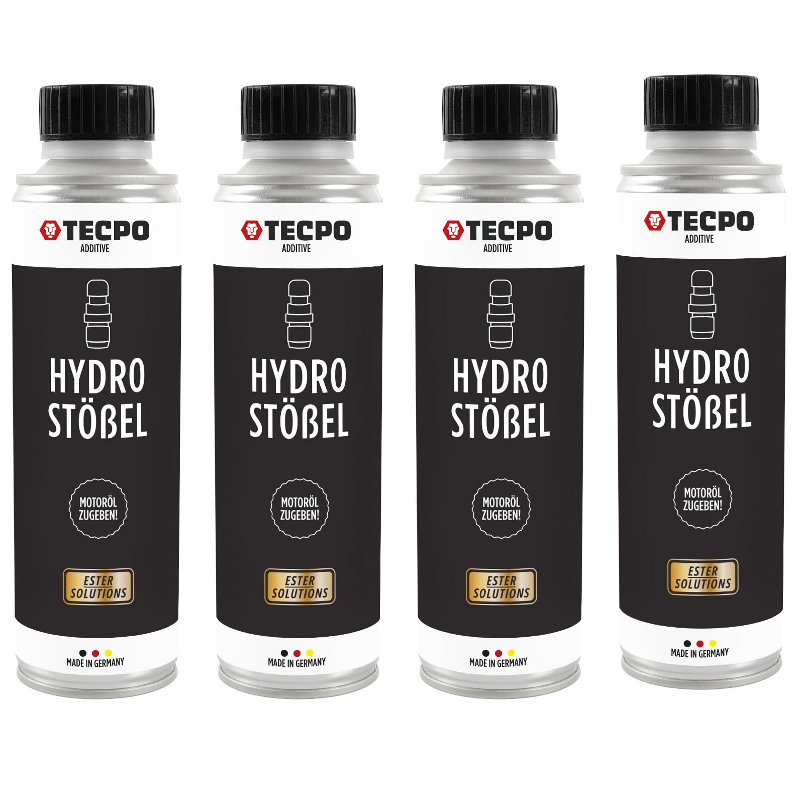 TECPO 4x Hydrostößel Ester Additiv, 300ml - Zum beseitigen von störenden Klappergeräusche von TECPO