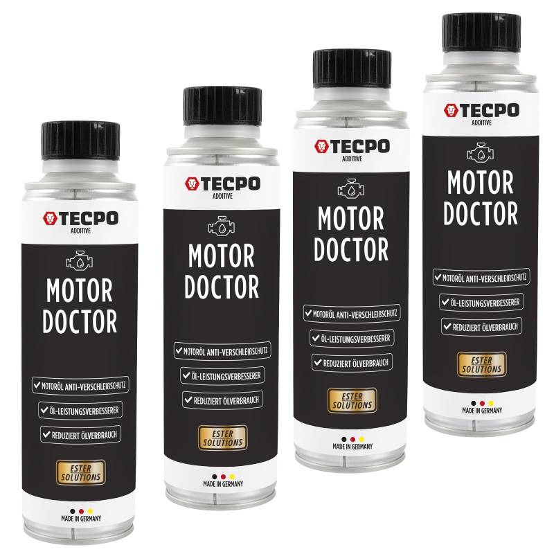 TECPO 4x Motor Doktor Ester Antiverschleiß, 300ml Motoröl Schutz -Zum Schutz des Motors, um Effizienz und Lebensdauer zu maximieren. von TECPO