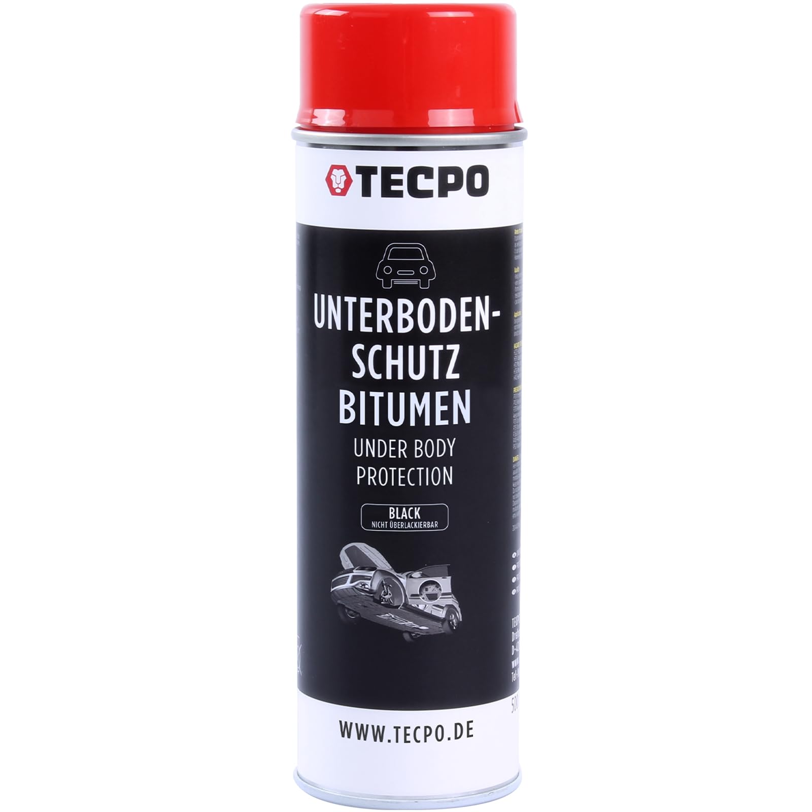 TECPO 500ml Unterbodenschutz Steinschlagschutz Bitumen Spray Schwarz Rostschutz UBS von TECPO