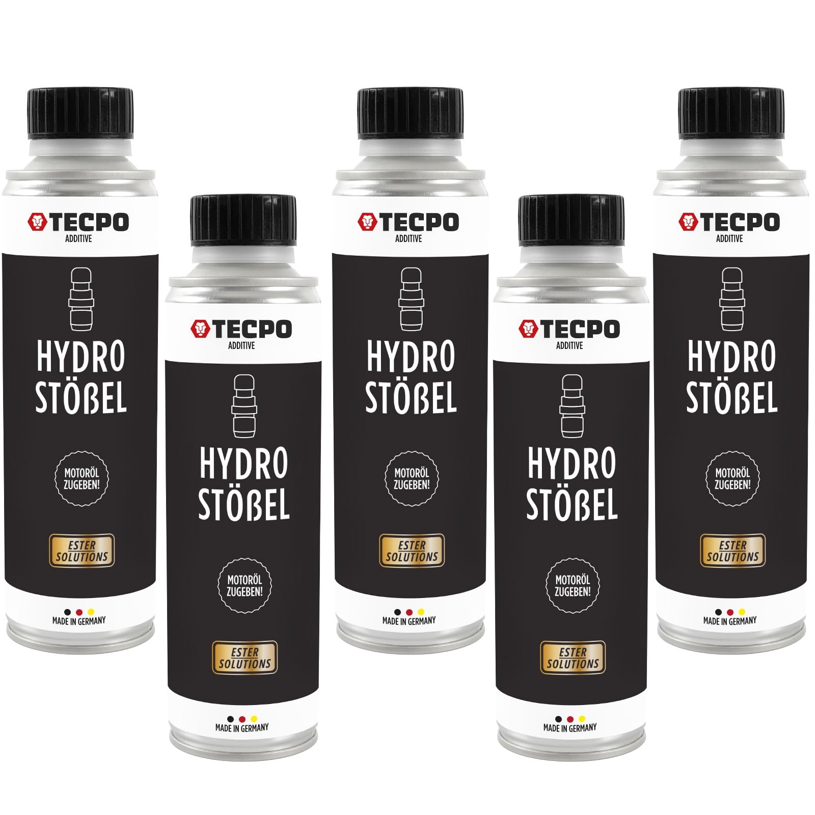 TECPO 5x Hydrostößel Ester Additiv, 300ml - Zum beseitigen von störenden Klappergeräusche von TECPO