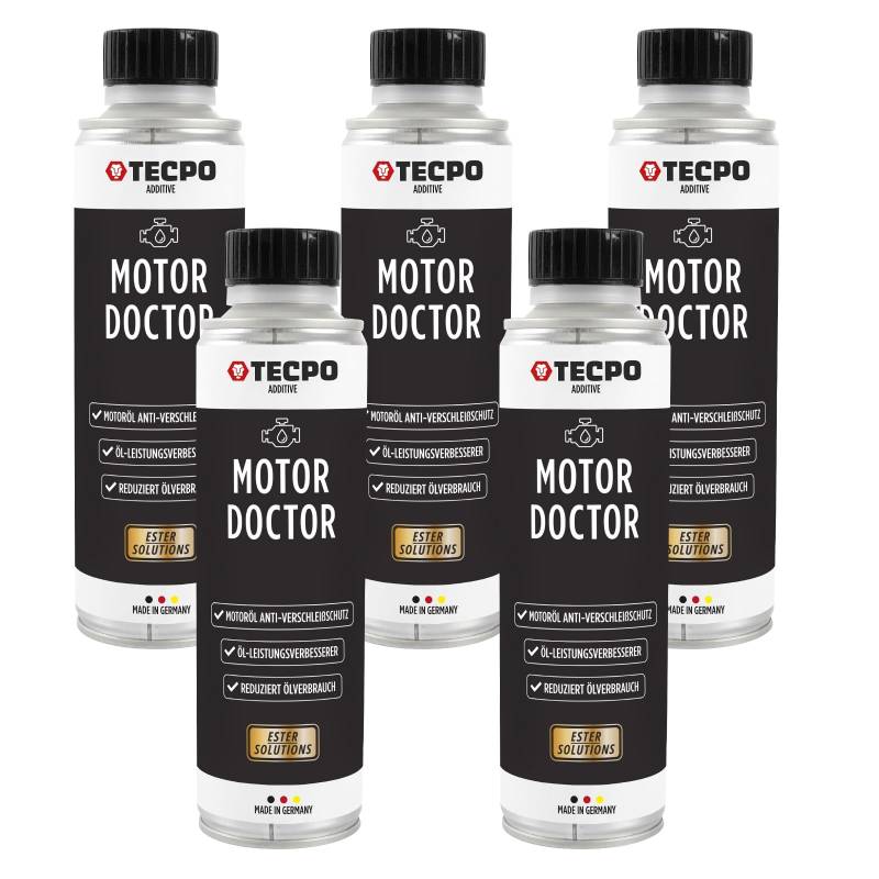 TECPO 5x Motor Doktor Ester Antiverschleiß, 300ml Motoröl Schutz -Zum Schutz des Motors, um Effizienz und Lebensdauer zu maximieren. von TECPO