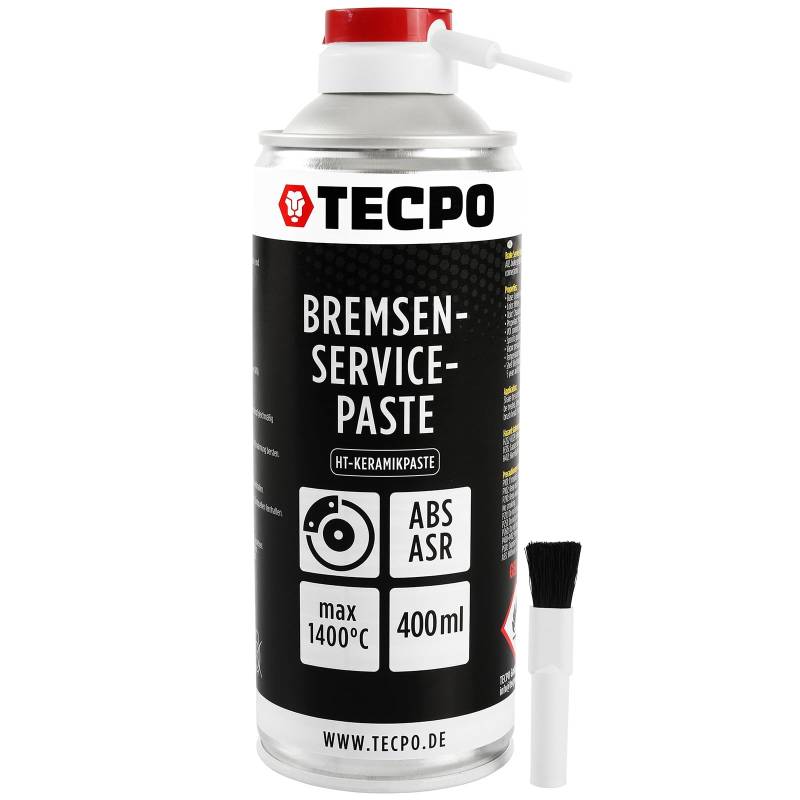 TECPO Montagepaste, 400 ml Bremsenservice Paste Schmierfett Bremsenpaste HT-Keramikpaste mit Korrosionsschutz von TECPO