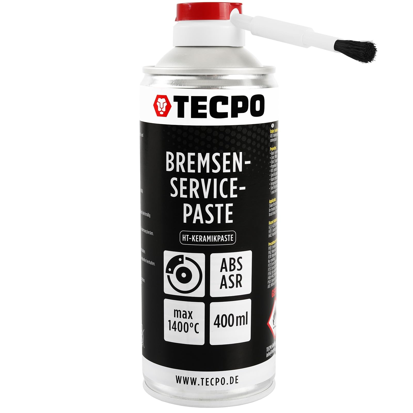 TECPO Montagepaste, 400 ml Bremsenservice Paste Schmierfett Bremsenpaste HT-Keramikpaste mit Korrosionsschutz von TECPO