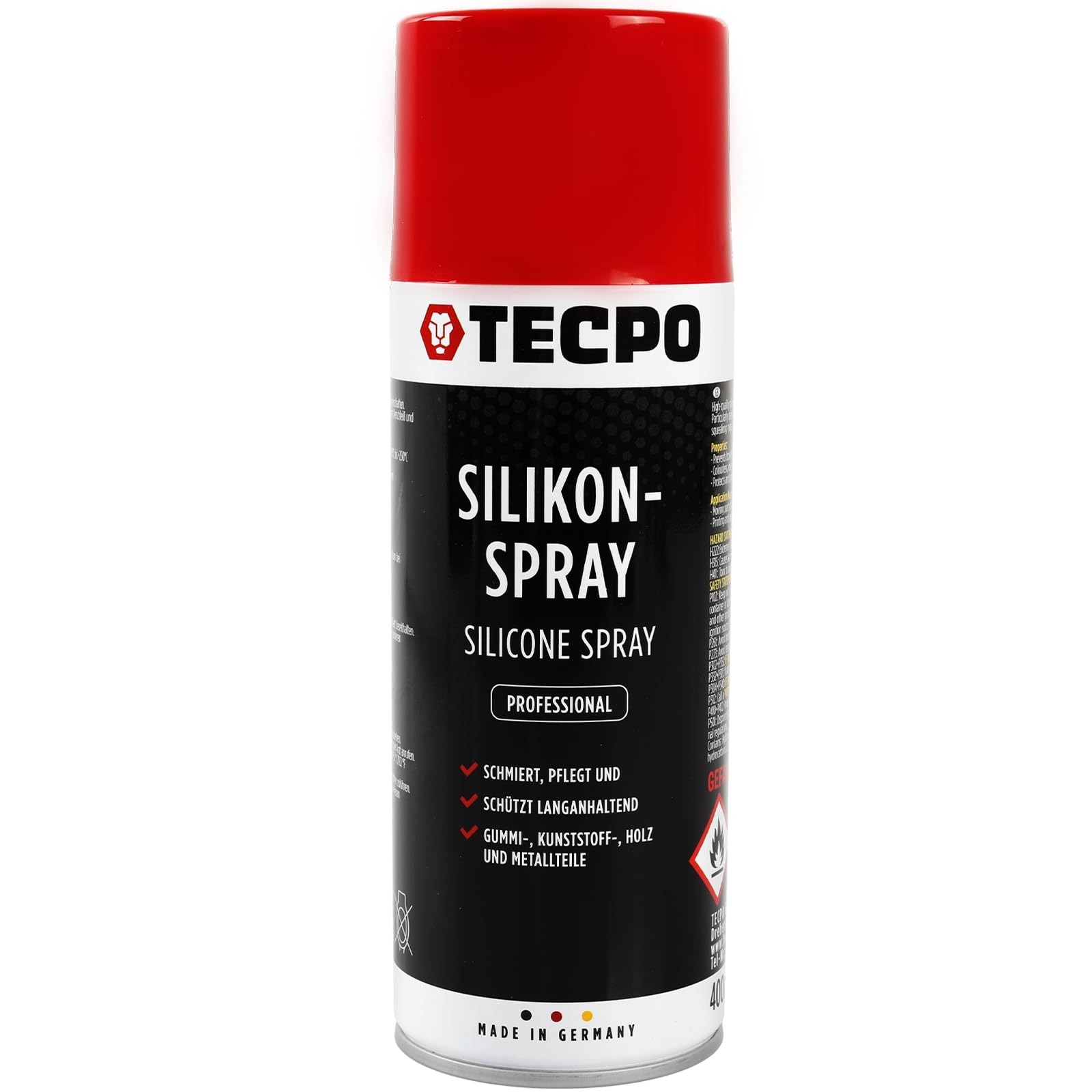 TECPO Silikonspray 400 ml Gleitmittel Schmiermittel Trennmittel Gleitspray Schutzmittel Pflegemittel von TECPO