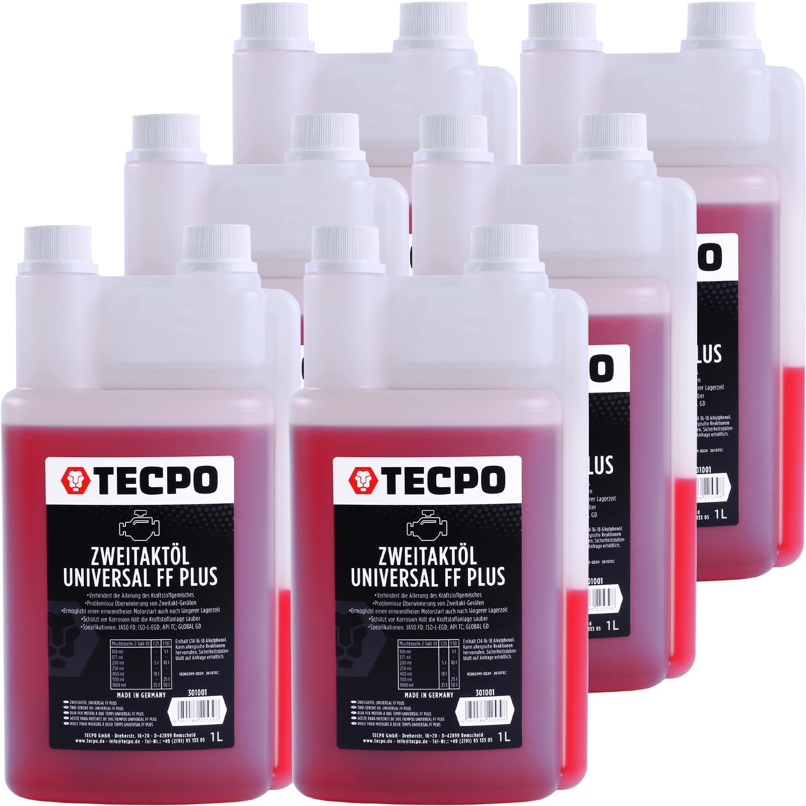 TECPO Zweitaktöl Universal 2-Takt FF Plus, 1 Liter Fuel Fresh FF Universal Plus von TECPO