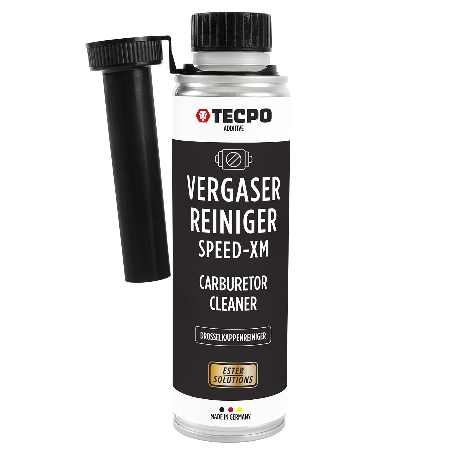 TECPO Vergaserreiniger, 300ml Ester Speed-XM Additiv Drosselkappen Reiniger für PKW Benzinmotoren von TECPO