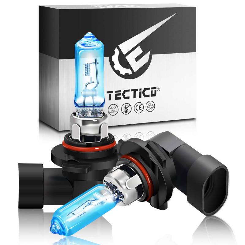 TECTICO Hir2 9012 Halogen Birne 12V 55W Warmweiß +130% Ultra Heller Abblendlicht Fernlicht Nebelscheinwerfer Tagfahrlicht Auto Lampe Ersatz, 2 Stücke von TECTICO