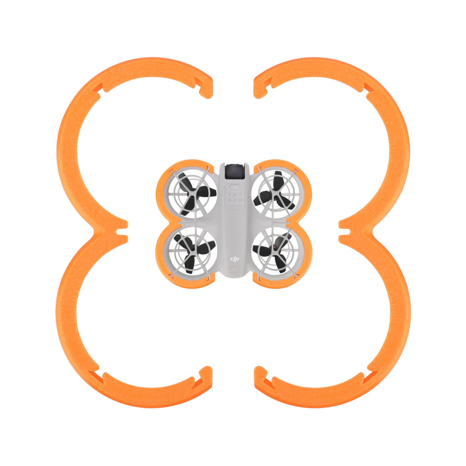 Drohnen-Paddel-Stoßstangen-Ring für DJI NEO, Propellerblatt-Schutzhülle, kratzfest, Stoßstangen-Streifen für Drohnenzubehör (Orange) von TEHAOUU